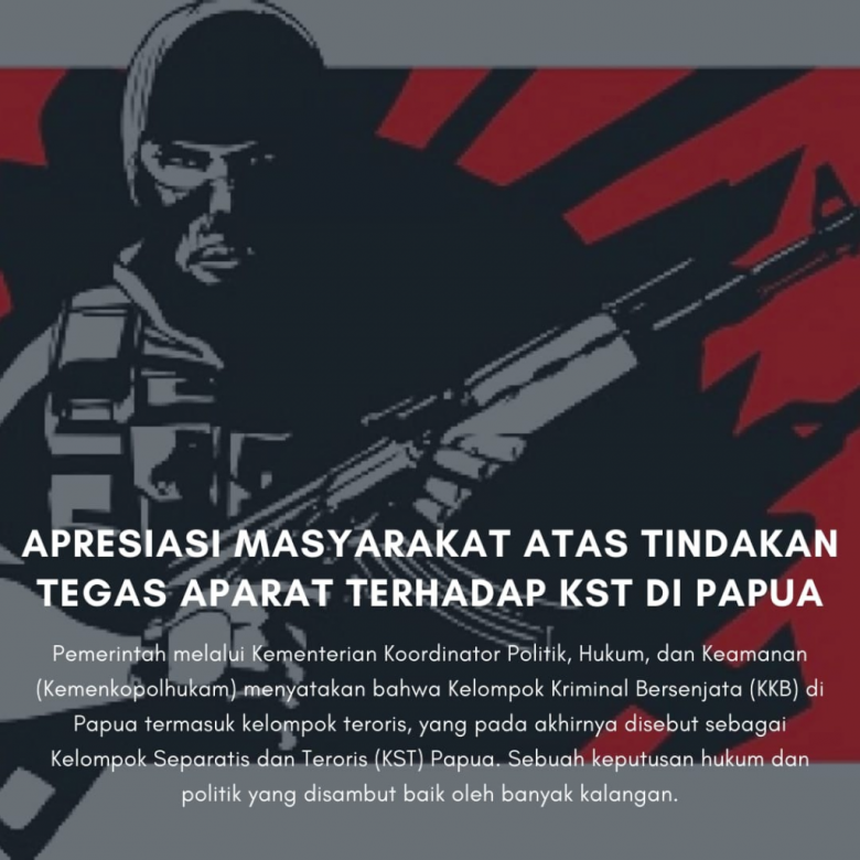 Apresiasi Penangkapan KST di Nduga Papua